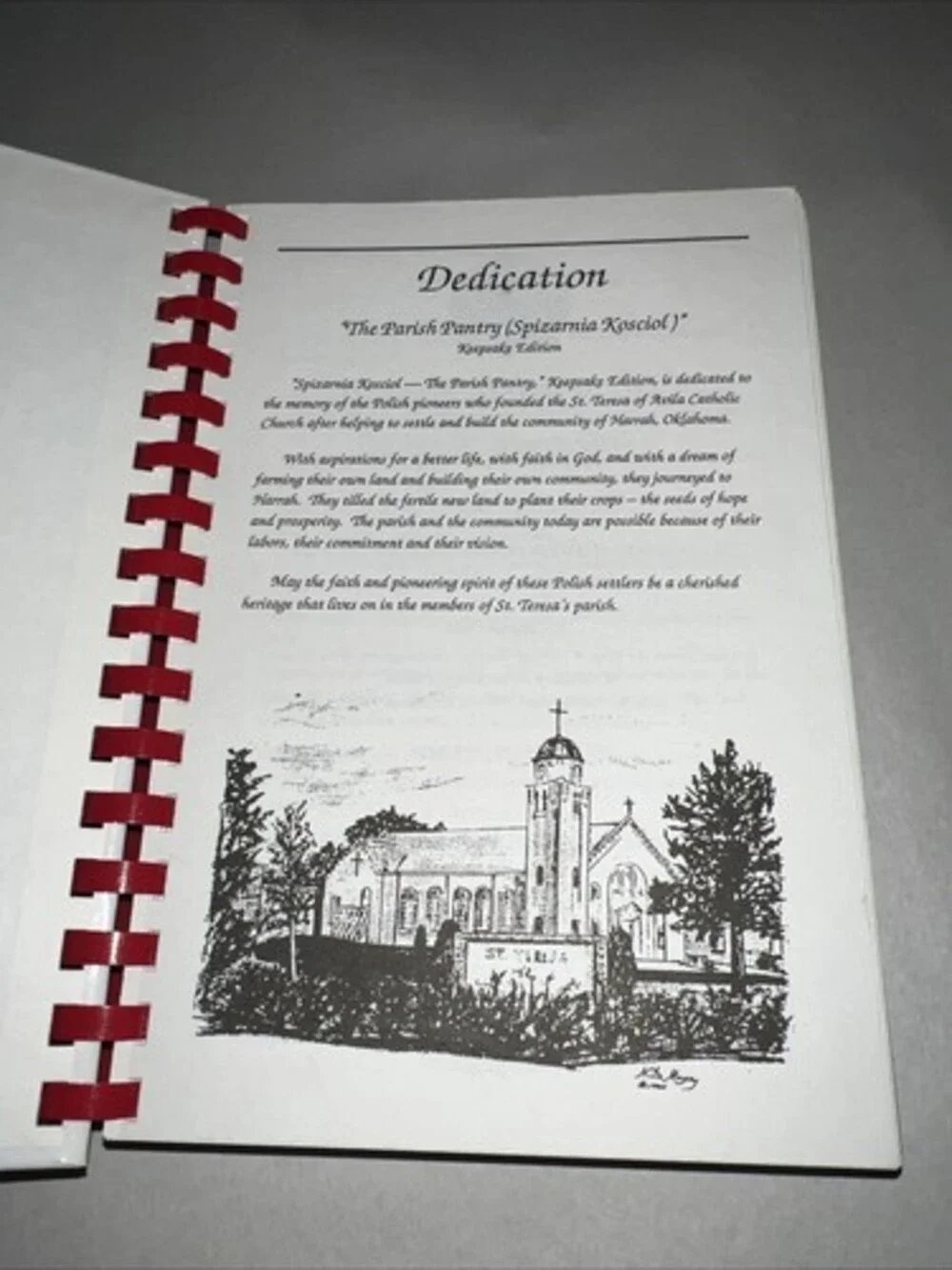 The Parish Pantry (Spizarnia Kosciol) Polish Keepsake Edition Cookbook Harrah OK